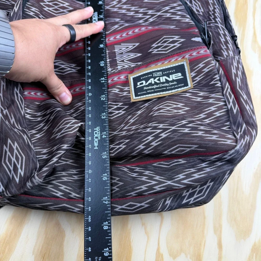 Dakine Southwestern Geometric Print Backpack‎ Brown Red Laptop Sleeve 18in